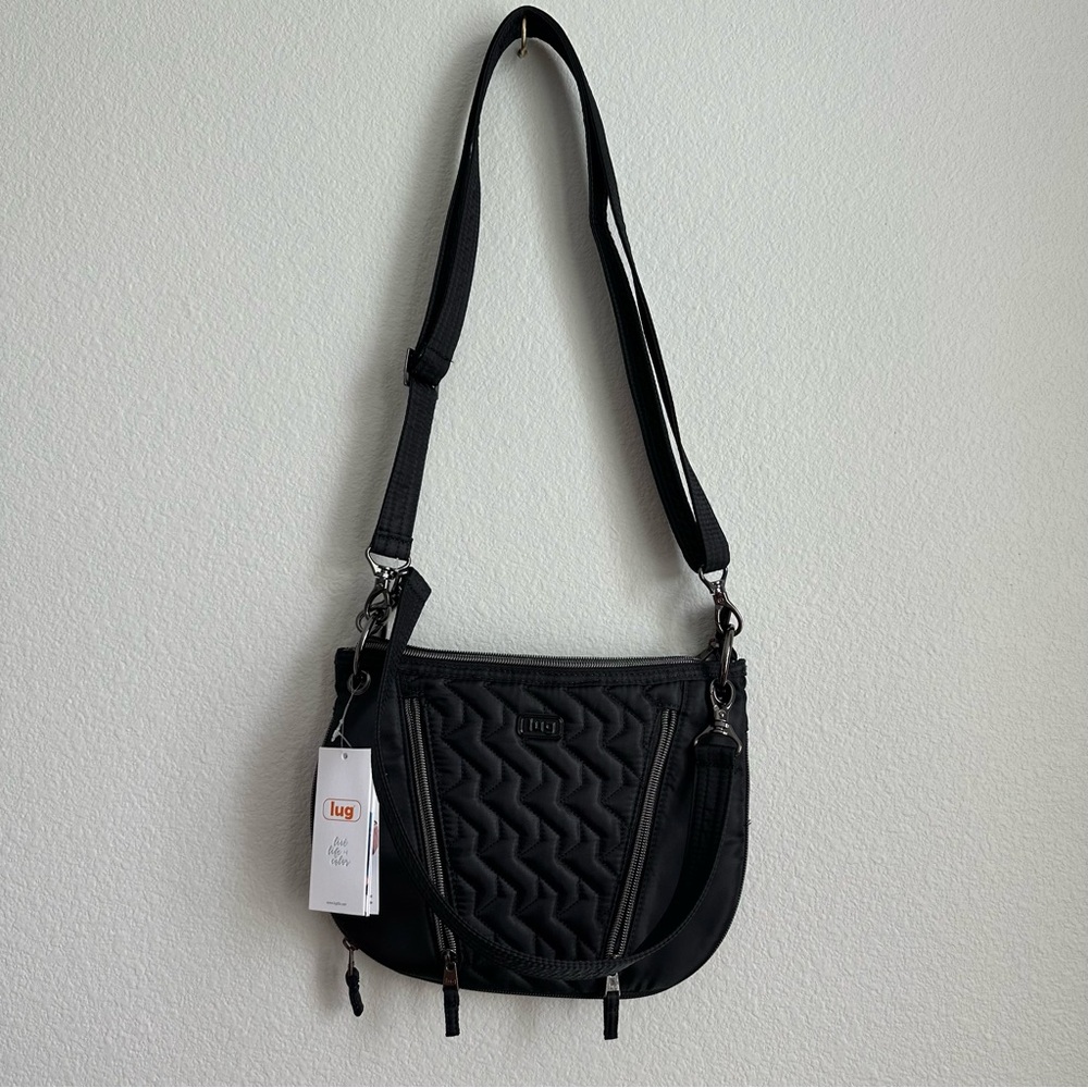 Black Lug New Crossbody Bag